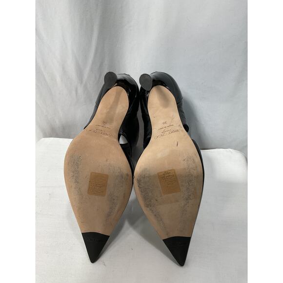 Jimmy Choo 'Tara 100' Black Leather Heel Size 6 - Picture 5 of 5